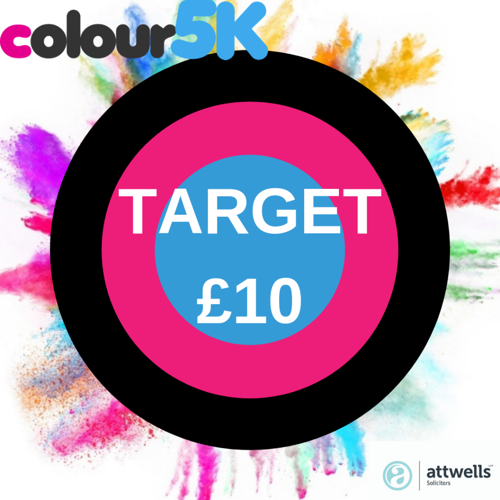 Colour5K £10 Challenge Graphic