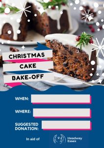 Christmas Cake Bake-Off Poster - Festive Fundraising