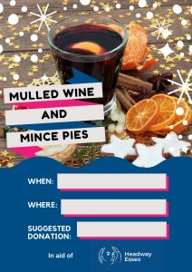 Mulled Wine And Mince Pies Poster - Festive Fundraising