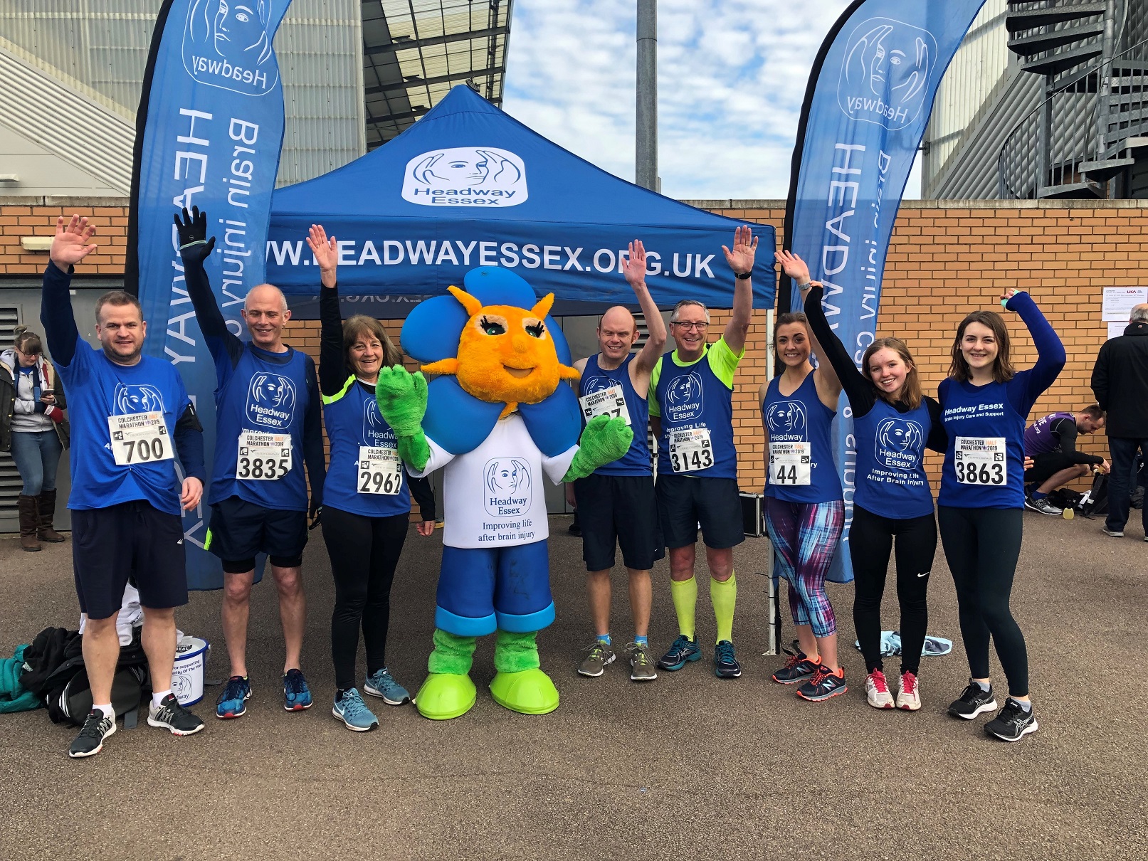 Colchester Half Marathon Group with Frankie